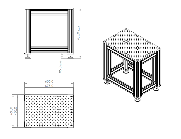 Stół pod roboty FLEXIMO 450x675 - wymiary.png
