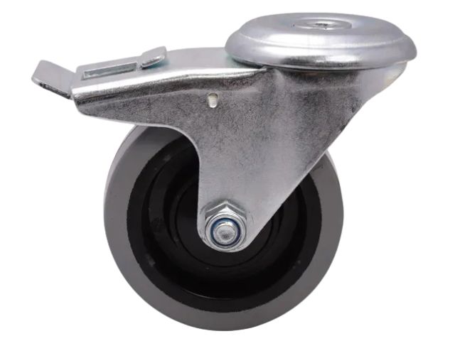 FAKOH100 Koło 100 mm z otworem i hamulcem .jpg