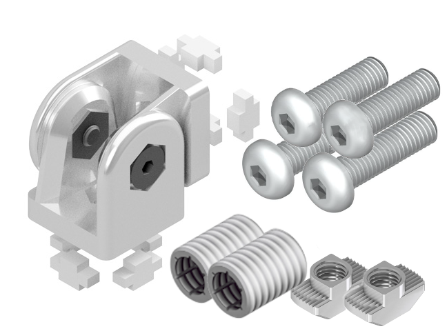 Przegub obrotowy bez dźwigni 45x45 montaż